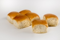 White Sandwich Bun Unsliced 3 3/4" (4 packs of 6)